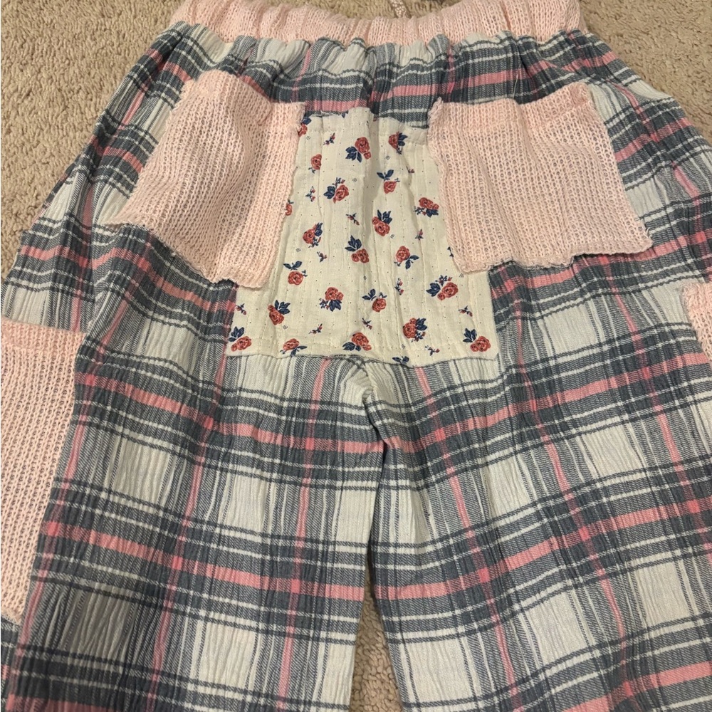 BRAND NWOT POL “GAIL 2” Textured Plaid Joggers, - Picture 3 of 5